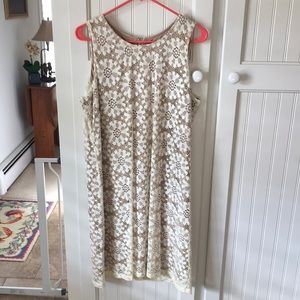 Ronni Nicole lace lined dress